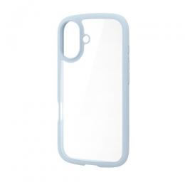 ELECOM PM-A25ATSLFCBU iPhone 17/TOUGH SLIM LITE/フレームカラー/メタルステッカー付/ブルー