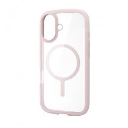 ELECOM PM-A25ATSLFCMPN iPhone 17/TOUGH SLIM LITE/フレームカラー/MAGKEEP/ピンク