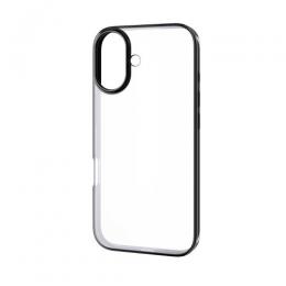 ELECOM PM-A25AUCTMBK iPhone 17/ソフトケース/サイドメッキ/メタルステッカー付/ブラック