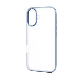 ELECOM PM-A25AUCTMBU iPhone 17/ソフトケース/サイドメッキ/メタルステッカー付/ブルー