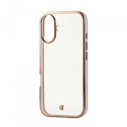 ELECOM PM-A25AUCTMLPN iPhone 17/ソフトケース/メタリックライン/メタルステッカー付/ピンク