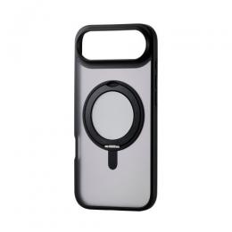 ELECOM PM-A25BMAGSTBK iPhone Air/ハイブリッドケース/MAGKEEP/スタンド/ブラック