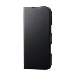 ELECOM PM-A25BPLFUBK iPhone Air/手帳型ケース/薄型/磁石付/ブラック