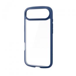 ELECOM PM-A25BTSLFCNV iPhone Air/TOUGH SLIM LITE/フレームカラー/メタルステッカー付/ネイビー