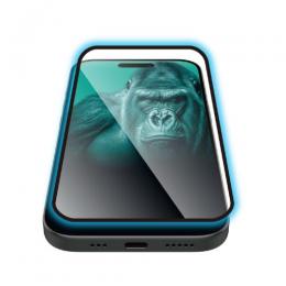 ELECOM PM-A25CFLGFOBL iPhone 17 Pro/ガラスフィルム/フレーム付き/ゴリラ/0.21mm/ブルーライトカット