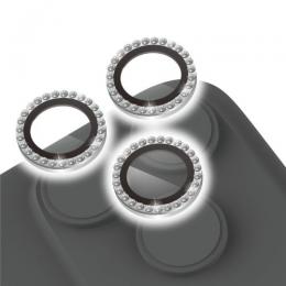 ELECOM PM-A25CFLLGRSV iPhone 17 Pro/iPhone 17 Pro Max/iPhone 16 Pro/iPhone 16 Pro Max/iPhone 15 Pro/iPhone15 Pro Max/カメラレンズガラスフィルム/ラインストーン/シルバー