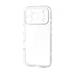 ELECOM PM-A25CHVCKKCR iPhone 17 Pro/ハイブリッドケース/極限/メタルステッカー付/クリア