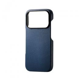 ELECOM PM-A25CPLONV iPhone 17 Pro/スリムオープンケース/ネイビー