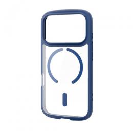 ELECOM PM-A25CTSLFCMNV iPhone 17 Pro/TOUGH SLIM LITE/フレームカラー/MAGKEEP/ネイビー