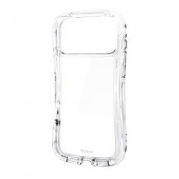 ELECOM PM-A25DGRPACR iPhone 17 Pro Max/Grippy/オールクリア/メタルステッカー付/クリア