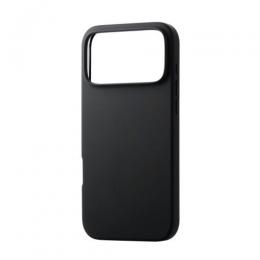 ELECOM PM-A25DHVSCCBK iPhone 17 Pro Max/ハイブリッドケース/シリコン/カラータイプ/ブラック