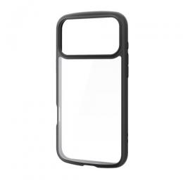 ELECOM PM-A25DTSLFCBK iPhone 17 Pro Max/TOUGH SLIM LITE/フレームカラー/メタルステッカー付/ブラック