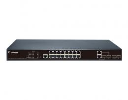 GeoVision GV-APOE1612T3 GV-APOE1612、10/100/1000BaseT(X) PoE+対応16ポートWebマネージメントスイッチングハブです。3年保証