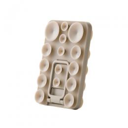 ELECOM P-TKPTSUCS01BG 吸盤スマホシリコンパッド/タコピタ/両面タイプ/スタンド機能付き/ベージュ