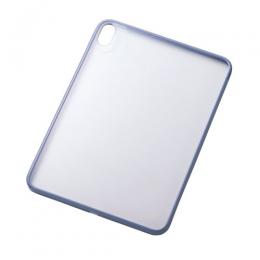 ELECOM TB-A25RTSLOBG iPad 11インチ(A16)/10.9インチ(第10世代)/クリアケース/背面クリア/軽量/カラーエッジ/ブルーグレー