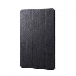 ELECOM TB-A25XWVCBK 13インチiPad Air(M2)/フラップケース/薄型軽量/ファブリック/背面クリア/2アングル/ブラック