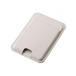 ELECOM AMS-MAGCDBG スマホカードケース/MAGKEEP/軽量/スリム/2枚収納/ベージュ