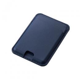 ELECOM AMS-MAGCDNV スマホカードケース/MAGKEEP/軽量/スリム/2枚収納/ネイビー