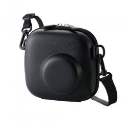 ELECOM IC-CCGPTXBK チェキアクセサリ/カメラケース/汎用/miniシリーズ対応/エンボステクスチャー/ブラック