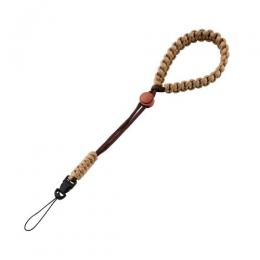 ELECOM IC-STHKNBR チェキアクセサリ/ハンドストラップ/汎用/編み系/ブラウン