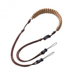 ELECOM IC-STSDKNBR チェキアクセサリ/ショルダーストラップ/汎用/編み系/ブラウン