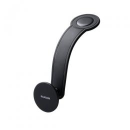 ELECOM P-CARS15BK 車載アクセサリー/スマホホルダー/マグネット吸着/粘着タイプ/角度調整/メメタルプレート付属/ブラック