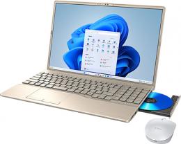 富士通 FMVA77K3GA FMV A77-K3 ゴールド (Ryzen 7 7735U/16GB/SSD・512GB/Blu-ray/Win11Home64/Microsoft 365 Personal (24か月版、Office H&B2024 オプション付)/16型)
