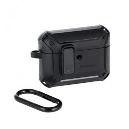 ELECOM AVA-AP07ZEROLB2 AirPods Pro 3対応ZEROSHOCK Lockケース/カラビナ付/マットブラック