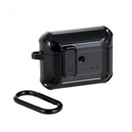 ELECOM AVA-AP07ZEROLBK AirPods Pro 3対応ZEROSHOCK Lockケース/カラビナ付/ブラック