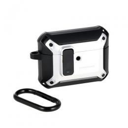 ELECOM AVA-AP07ZEROLSV AirPods Pro 3対応ZEROSHOCK Lockケース/カラビナ付/シルバー