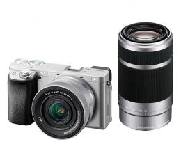 Sony ILCE-6400X/S デジタル一眼カメラ α6400 ダブルズームレンズキット シルバー