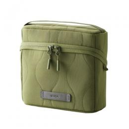 ELECOM BMA-QTGPSGN ガジェットポーチ/キルティング/オニオンスティッチ/スタンドタイプ/大容量/カーキ