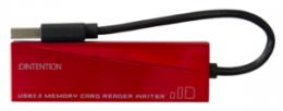 Dadandall DDSDRW0004RD USB2.0 マルチメモリーカードリーダーライター (SDメモリーカード、microSDカード、メモリースティックPRO) レッド