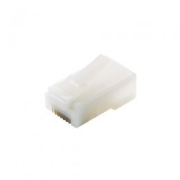 ELECOM LD-RJ45T10/T2 RJ45中継コネクタ/Cat5e対応/単線・ヨリ線両対応/ツメ折れ防止/10個入/ハーフクリア