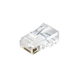 ELECOM LD-RJ45T10A2 RJ45中継コネクタ/Cat5e対応/単線・ヨリ線両対応/10個入/ハーフクリア