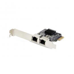 StarTech.com ST1000SPEXD4T LANカード/PCI Express x1/2ポート/RTL8111Hチップ/1Gbps/標準プロファイル対応 NIC