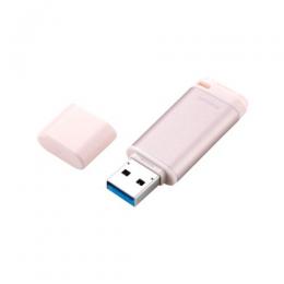 ELECOM MF-RCU3064GPK USBメモリ/USB3.2(Gen1)/Type-A/キャップ式/アルミ素材/64GB/ピンク