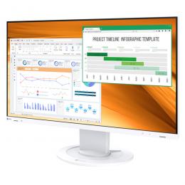 EIZO(エイゾー) EV2400R-WT 液晶ディスプレイ 23.8型/1920×1080/HDMI、DisplayPort/ホワイト/スピーカー：あり