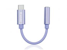 Verbatim CBTCAUDIOUMV2 変換ケーブル USB Type-C 3.5mm オーディオ変換アダプター ウルトラマリン