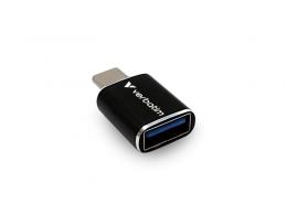 Verbatim HKATOCZX2V1 USB Type-A to Type-C 変換アダプター 2個パック（ブラック）