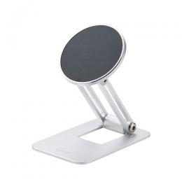 ELECOM P-DSMAL01NSV スマホスタンド/薄型/MagSafe対応/コンパクト/メタルプレート付属/シルバー