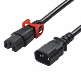 サンワサプライ APW15-C14C15LS-3 抜け防止ロック式電源コード ロックプラス（3m）