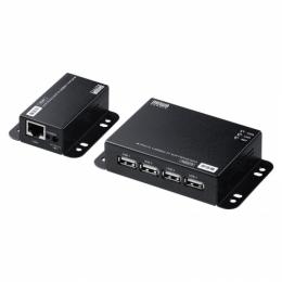 サンワサプライ USB-EXSET6 USB2.0エクステンダー（50m延長、4ポート）