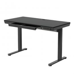 オウルテック HNESD203B-120A HUANUO 隠して整える収納付き昇降デスク ブラック 製品サイズ約1200(W)×600(D)×730(H)mm