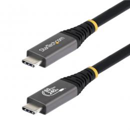 StarTech.com CC1M80GUSB4CABLE USB4ケーブル/1m/80Gbps/240W PD/8K 120Hz/高速充電 データ転送/USB Type-C