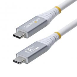 StarTech.com CC3M20GUSB4CXW USB4ケーブル/3m/20Gbps/60W PD EPR/4K 120Hz/高速充電 データ転送/USB Type-C