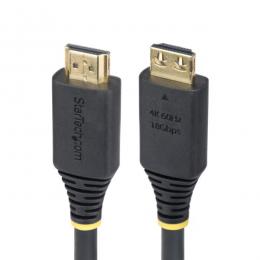 StarTech.com HDMI2-CABLE-GRIP-1M HDMI 2.0ケーブル/1m/抜け防止コネクター/ハイスピード/4K60Hz/HDR10/ブラック/抜けにくい