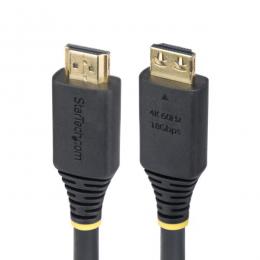 StarTech.com HDMI2-CABLE-GRIP-5M HDMI 2.0ケーブル/5m/抜け防止コネクター/ハイスピード/4K60Hz/HDR10/ブラック/抜けにくい