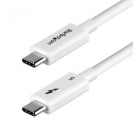 StarTech.com TBLT5MM80CM240WWH Thunderbolt 5ケーブル/80cm/8K60Hz/240W PD/認証品/USB-C互換/ホワイト/急速充電