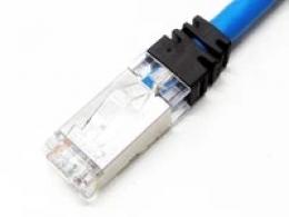 エイム電子 C6AS-CG2-M12X8/RJ45-BL-01 10GigE Vision対応LANケーブル 固定用STP M12小型(Xコード) RJ45 1m